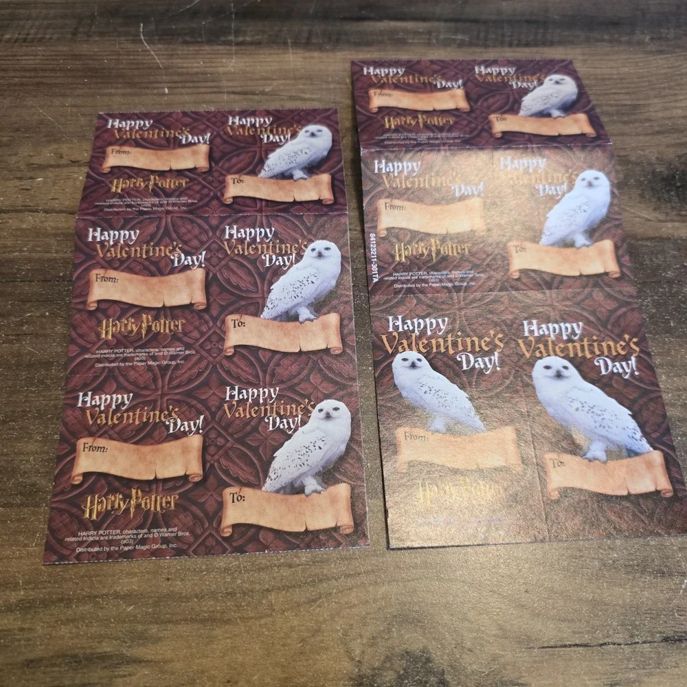 Paper Magic Group Harry‎ Potter Valentines Day Cards Lot of 6 Classroom Exchange